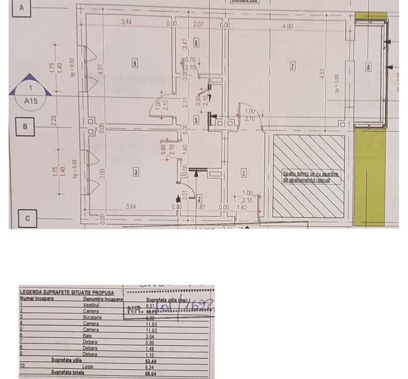 Rahova - Sublocotenent Popa - apartament 2 camere 69 mp